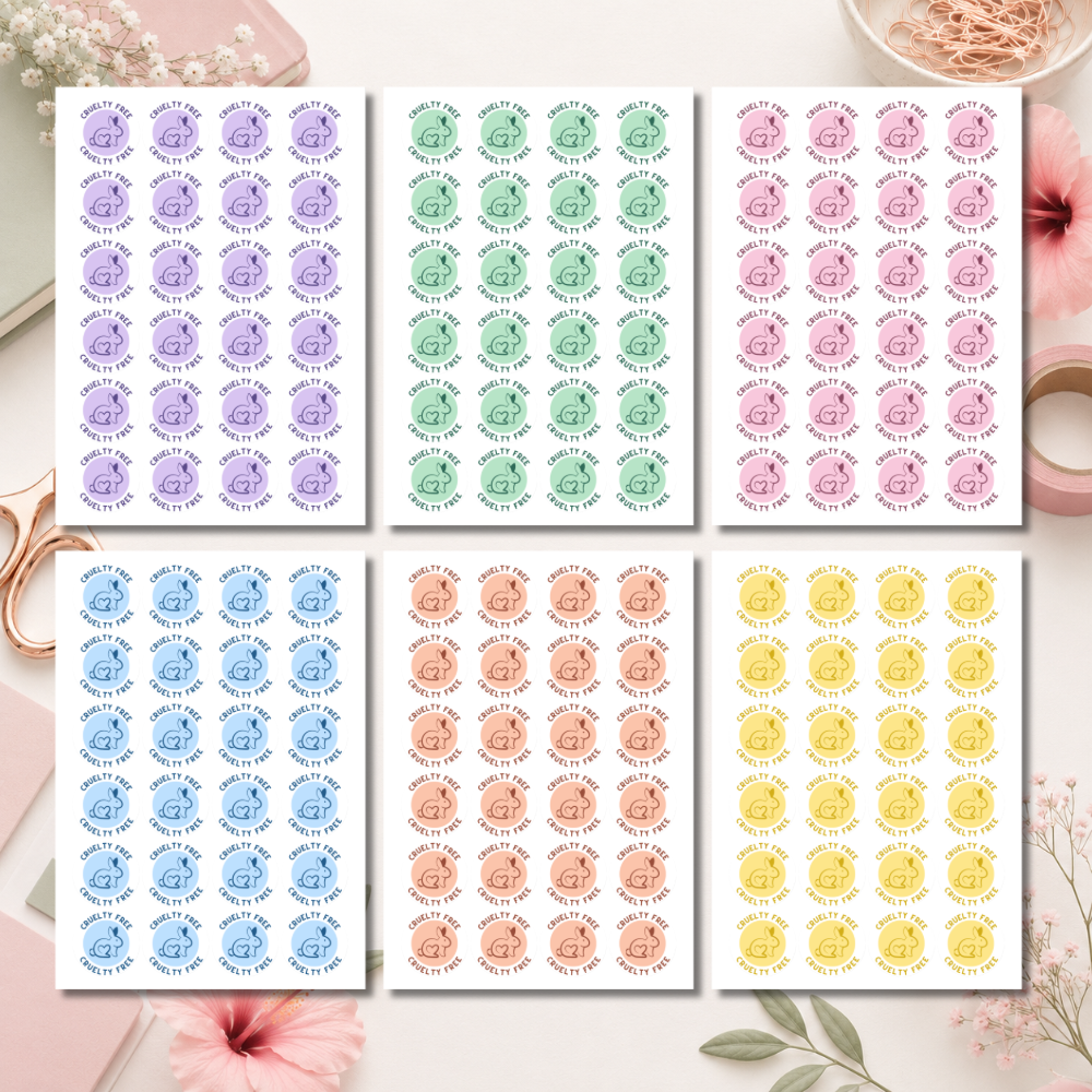 Cruelty Free Bunny Stickers