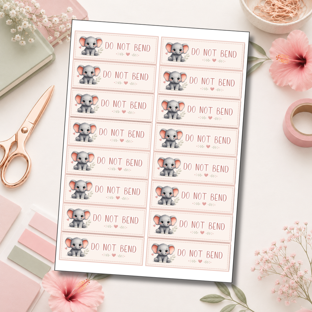 Cute Envelope “DO NOT BEND” Sealing Stickers