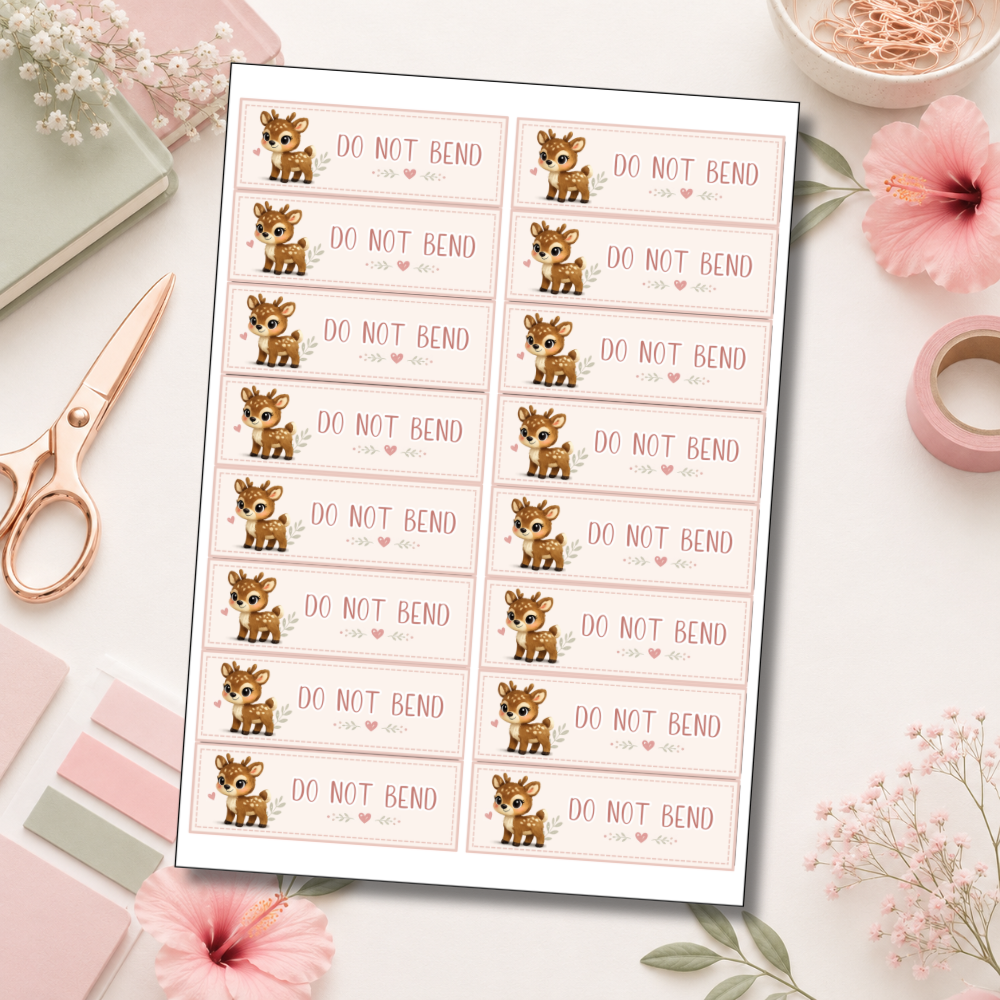 Cute Envelope “DO NOT BEND” Sealing Stickers
