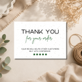 Printed A6 Thank You Cards - 9 Colours