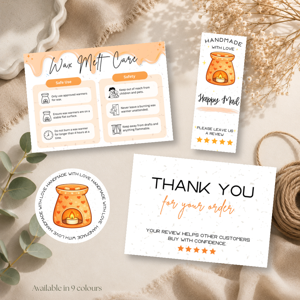 Wax Melt Starter Business Bundle - 9 Colours