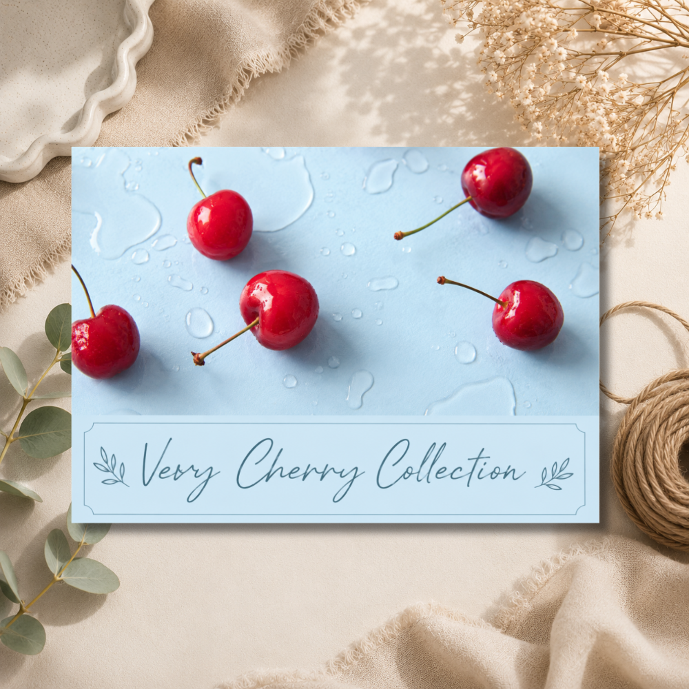 Very Cherry HB Collection Label - 8 Cell Clamshell