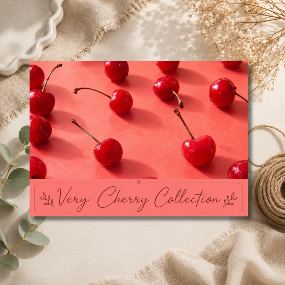 Very Cherry HB Collection Label - 8 Cell Clamshell