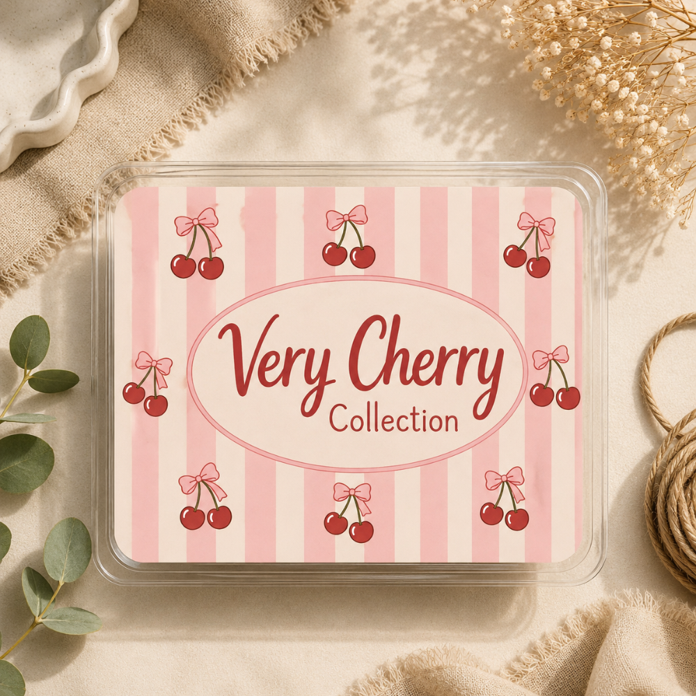 Very Cherry HB Collection Label - 8 Cell Clamshell