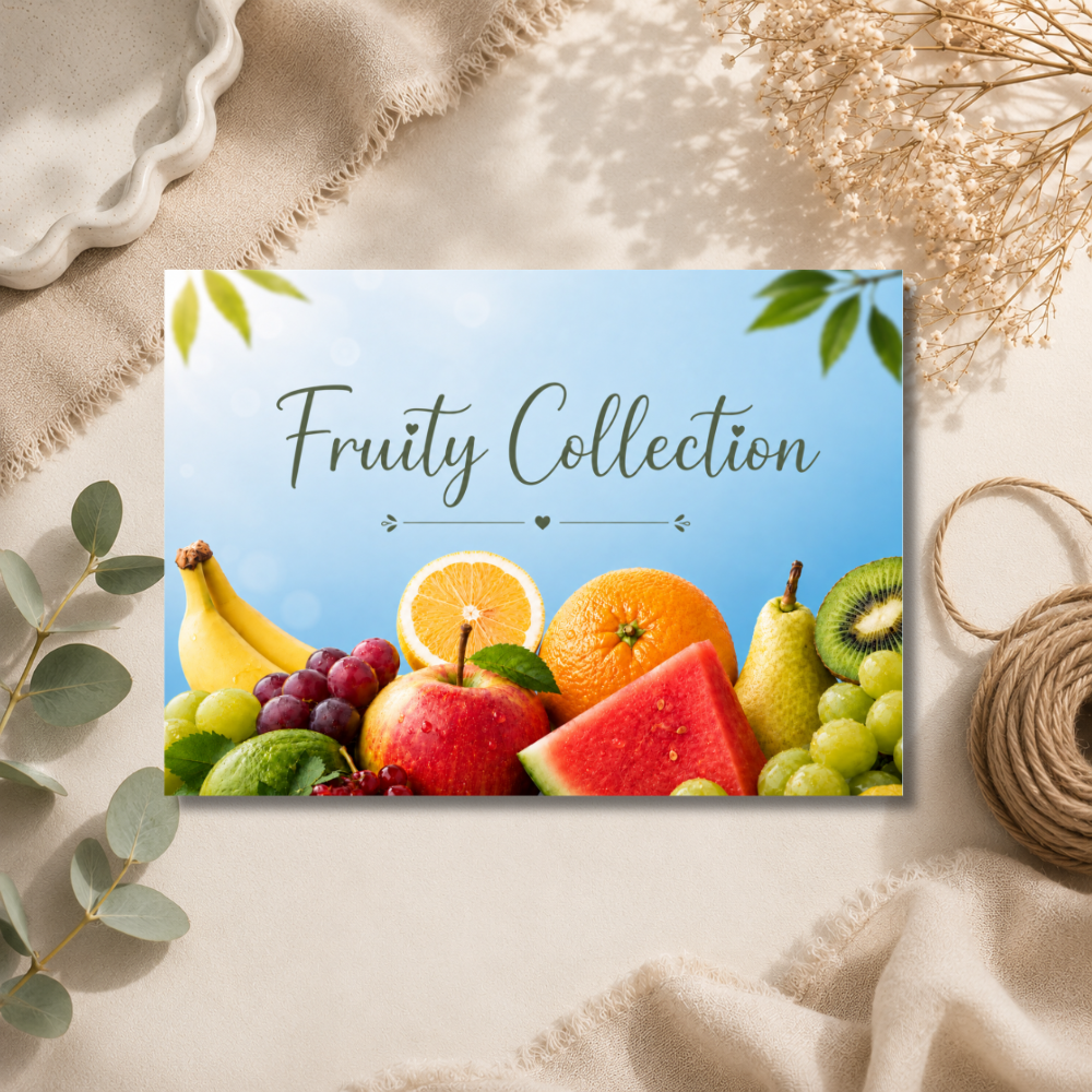 Fruity HB Collection Label - 8 Cell Clamshell
