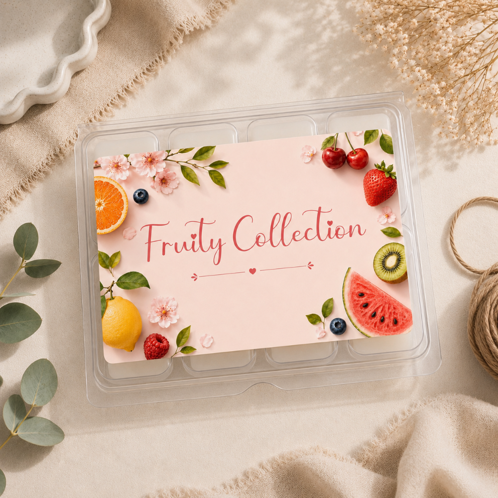 Fruity HB Collection Label - 8 Cell Clamshell