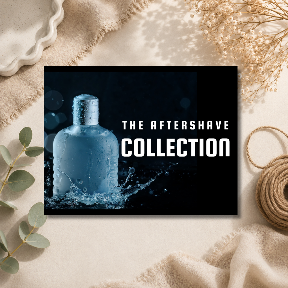 Aftershave HB Wax Melt Collection Label - 8 Cell Clamshell