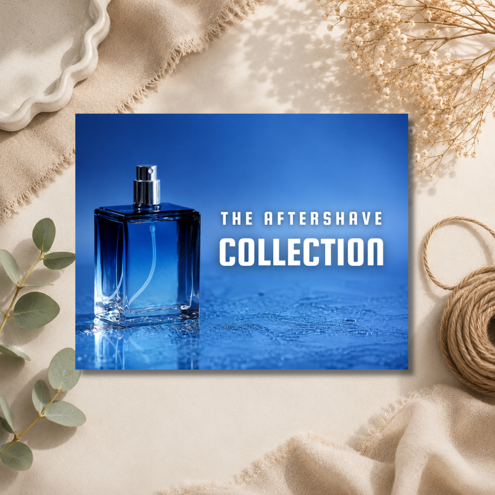 Aftershave HB Wax Melt Collection Label - 8 Cell Clamshell