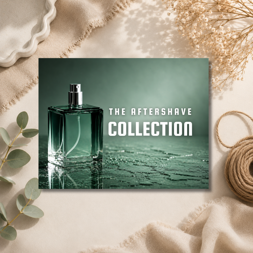 Aftershave HB Wax Melt Collection Label - 8 Cell Clamshell