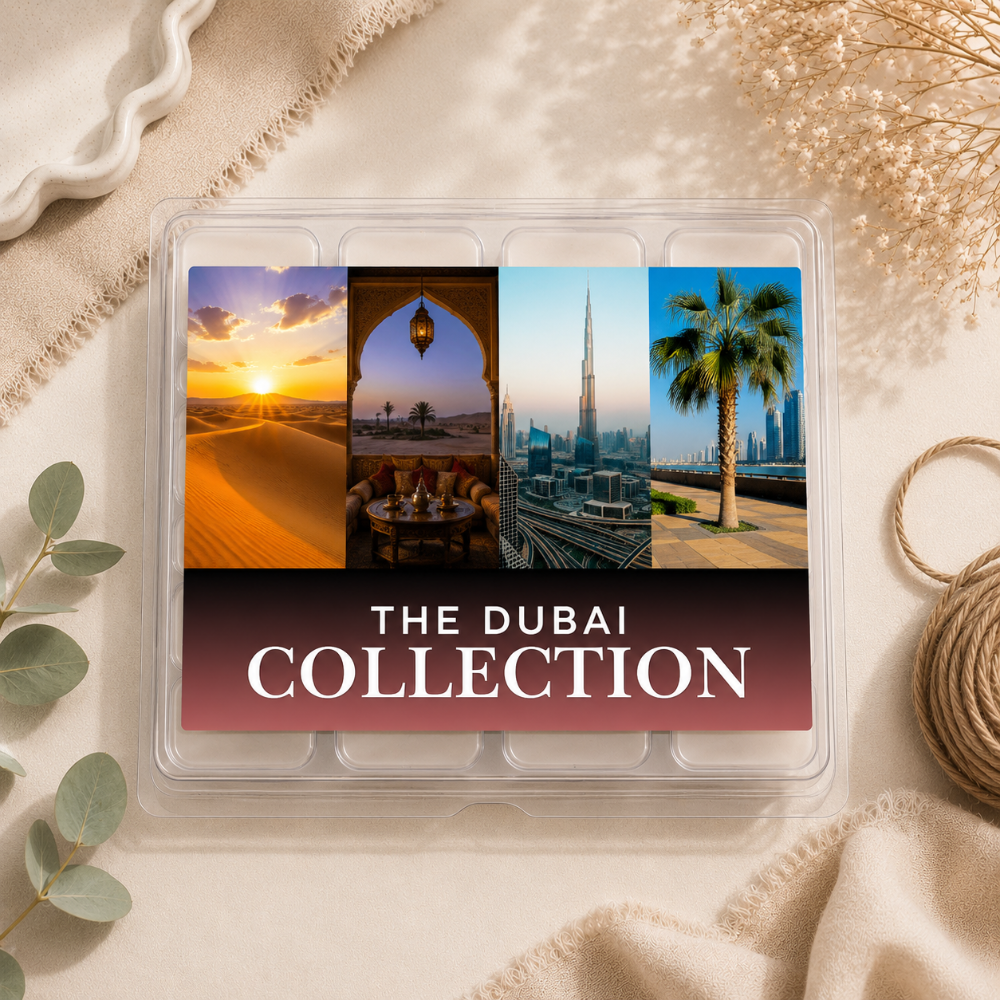 Dubai HB Wax Melt Collection Label - 8 Cell Clamshell