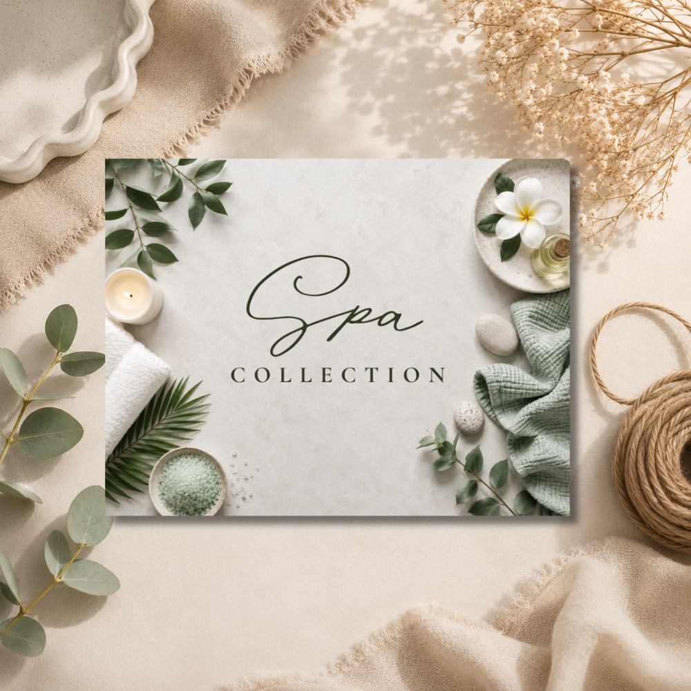 Spa HB Wax Melt Collection Label - 8 Cell Clamshell