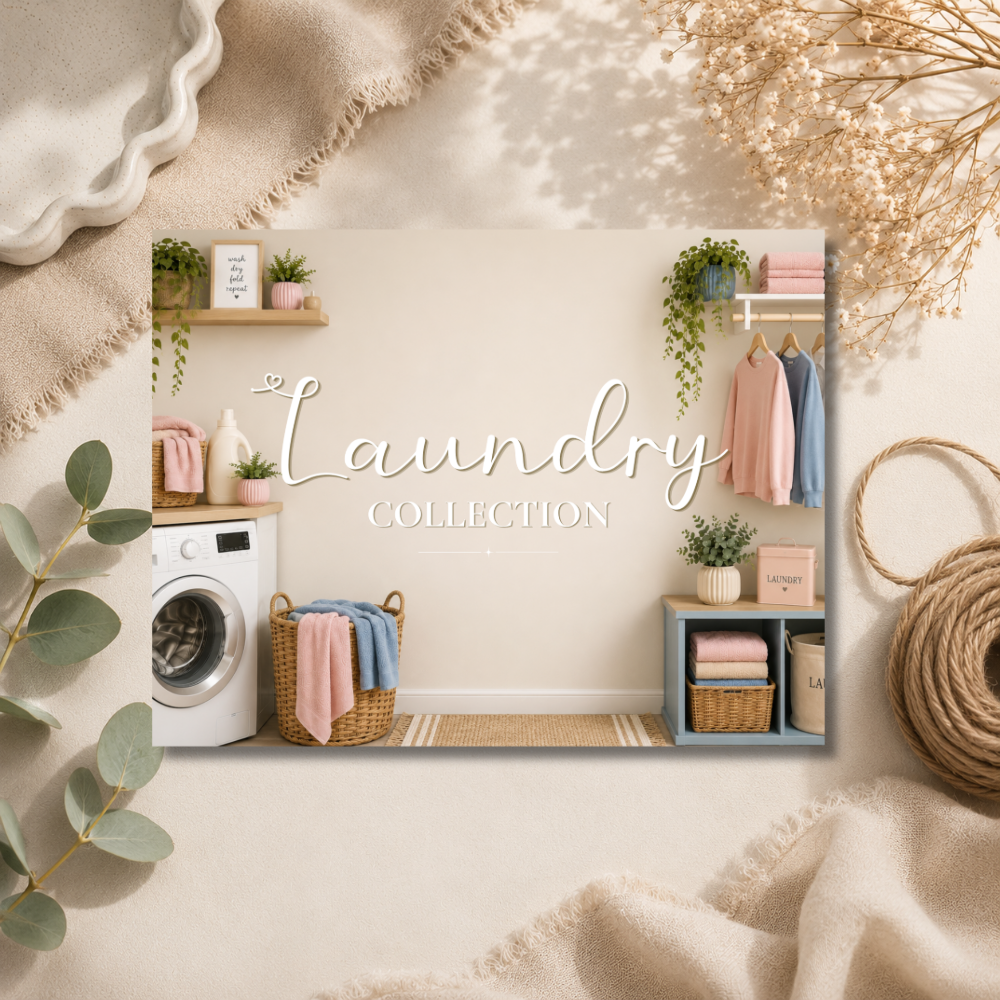 Laundry HB Wax Melt Collection Label - 8 Cell Clamshell