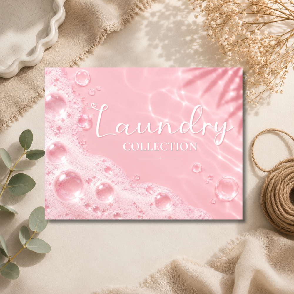 Laundry HB Wax Melt Collection Label - 8 Cell Clamshell