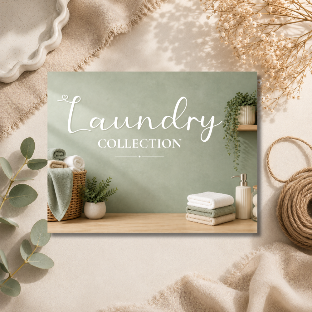 Laundry HB Wax Melt Collection Label - 8 Cell Clamshell