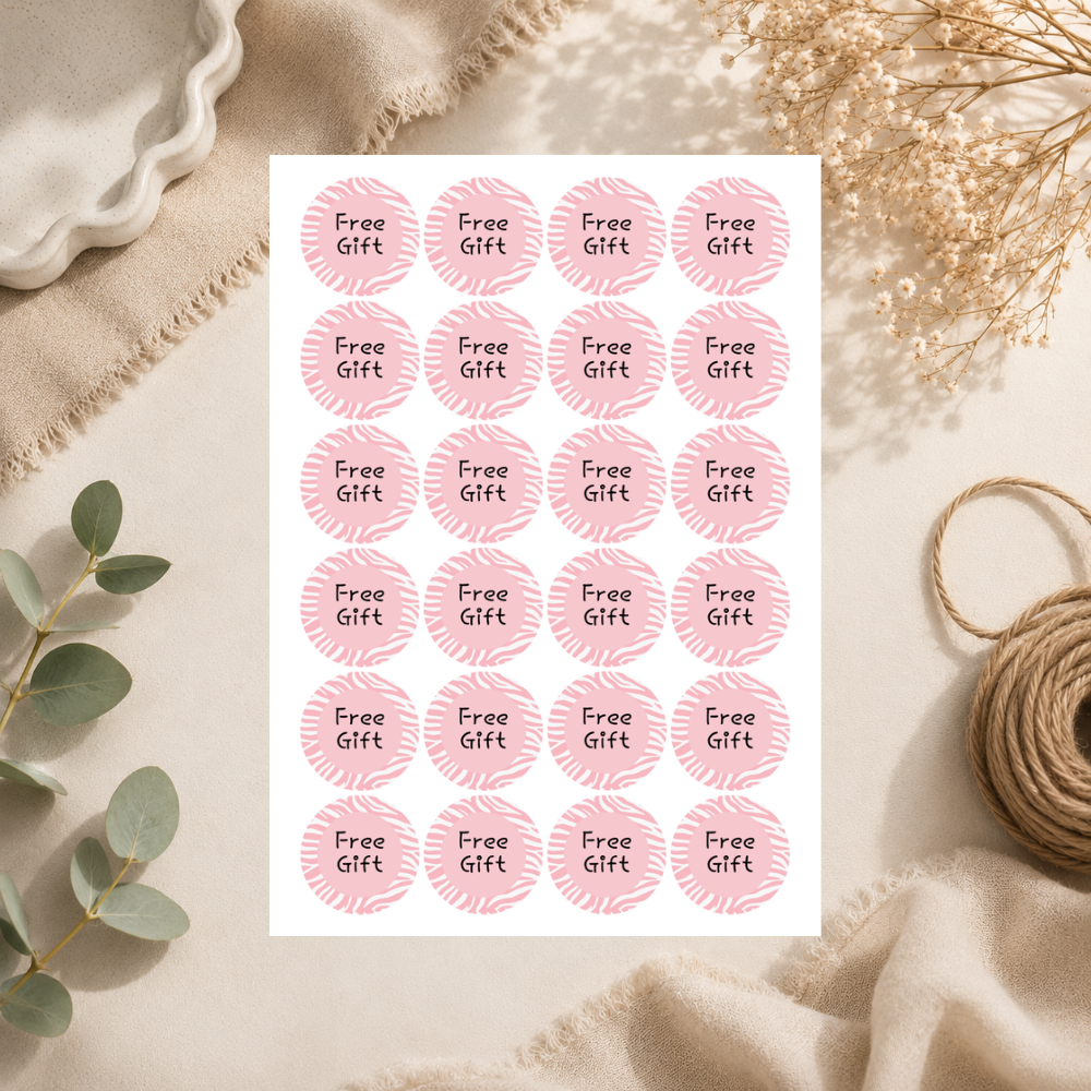 45mm Freebie Sticker Sheets - 6 Designs